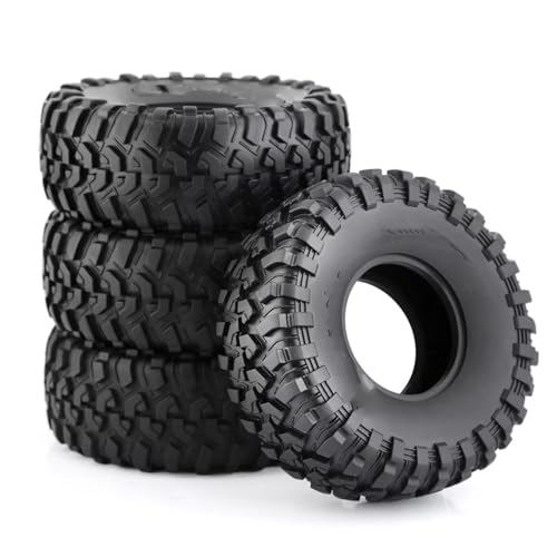 RC Auto Reifen Kompatibel Mit Axial Für SCX10 Für Canyon Trail Für TRX4 Für TRX6 1/10 RC Für Rock Crawler Autoteile 130MM 2.2 Gummifelsen Reifen 105Felgen von QWHTYO