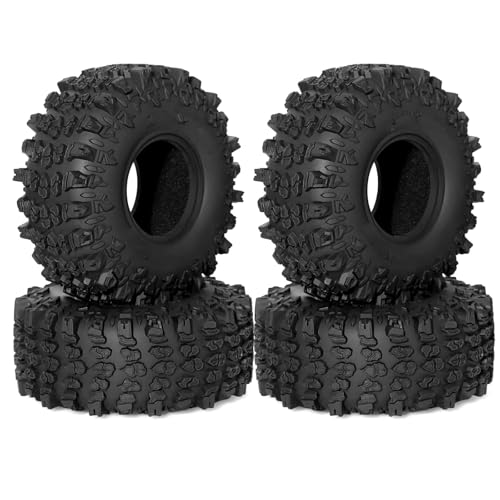 RC Auto Reifen Kompatibel Mit Axial Für SCX10 Für Capra Für Traxxas Für TRX4 D90 1/10 RC Crawler Autoteile 4 STÜCKE 118 Mm 1,9 Zoll Weicher Gummireifen RC Auto Reifen Kompatibel Mit Axial Für SCX10 Für Capra Für Traxxas Für TRX4 D90 1/10 RC Crawler Autoteile 4 STÜCKE 118 Mm 1,9 Zoll Weicher Gummireifen von QWHTYO