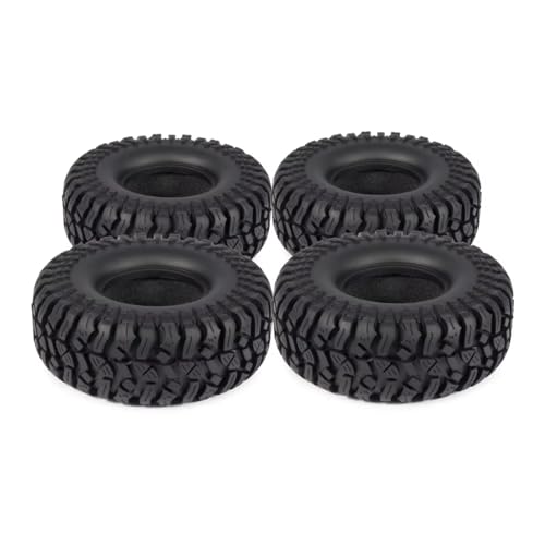RC Auto Reifen Kompatibel Mit Axial Für SCX10 Für TRX6 Für TRX-4 D90 Für Capra 1/10 RC Crawler Autoteile 4-teiliges Set Gummi 1,9 Radreifen 114 * 42 Mm Reifen von QWHTYO