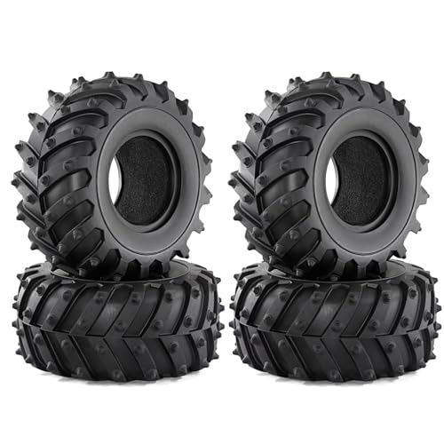 RC Auto Reifen Kompatibel Mit Axial Für SCX10 Für Wraith Für Capra Für Traxxas D90 1/10 RC Crawler Autoteile 4 Stück 128 Mm 2,2 Zoll Gummireifen Radreifen RC Auto Reifen Kompatibel Mit Axial Für SCX10 Für Wraith Für Capra Für Traxxas D90 1/10 RC Crawler Autoteile 4 Stück 128 Mm 2,2 Zoll Gummireifen Radreifen von QWHTYO