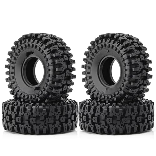 RC Auto Reifen Kompatibel Mit Axial Für SCX10 II 90046 Pro Für Capra Für TRX4 D90 1/10 RC Crawler Autoteile, 4 Stück, 120 Mm, 1,9 Zoll, Weicher Gummireifen RC Auto Reifen Kompatibel Mit Axial Für SCX10 II 90046 Pro Für Capra Für TRX4 D90 1/10 RC Crawler Autoteile, 4 Stück, 120 Mm, 1,9 Zoll, Weicher Gummireifen von QWHTYO