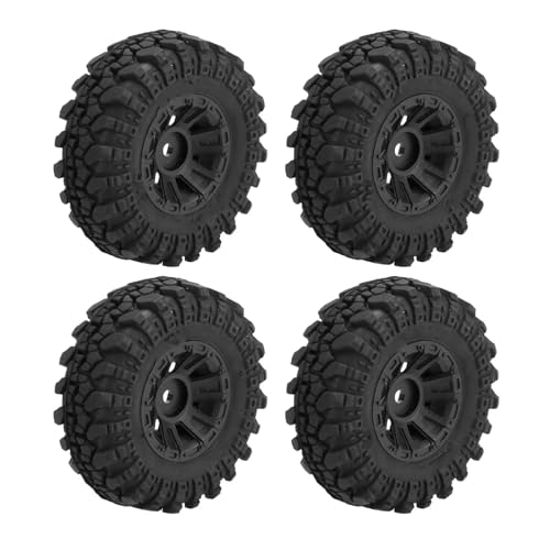 RC Auto Reifen Kompatibel Mit Axial Für SCX24 Für Deadbolt Für Gladiator Für Bronco AX24 1/24 RC Crawler Autoteile 4 STÜCKE 55 X 20 Mm Felgenreifensatz von QWHTYO