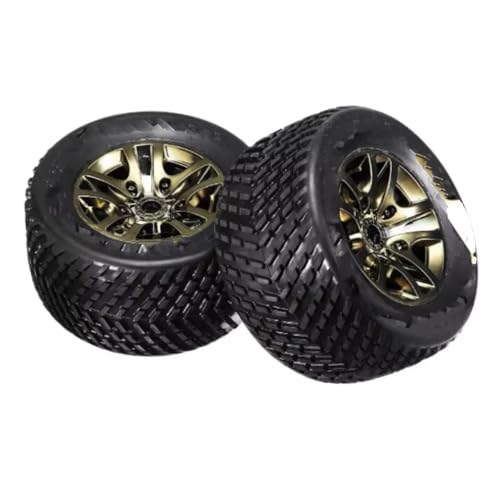 RC Auto Reifen Kompatibel Mit JLB Für Racing Für Cheetah 11101 21101 J3 Für Speed 1/10 RC-Auto-Upgrade-Teile 2 Stück 135 Mm Reifenrad Reifen EC1004 von QWHTYO
