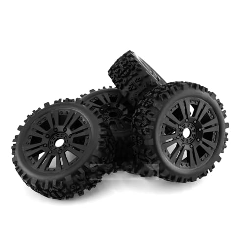RC Auto Reifen Kompatibel Mit KYOSHO Für HPI Für LOSI Für HSP GT2 Für Hobao Für Redcat Für Axial 1/8 RC-Autoteile Reifen Räder Reifen Mit 17 Mm Sechskant(4pcs) von QWHTYO