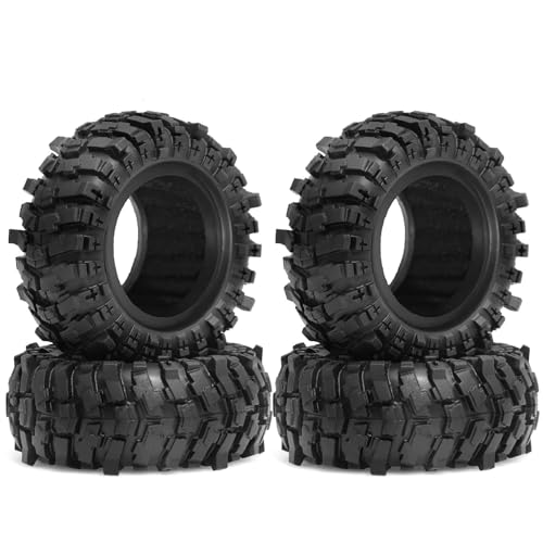 RC Auto Reifen Kompatibel Mit MJX Für Hyper Go H12Y Für Axial Für SCX10 90046 AXI03007 Für Tamiya CC01 D90 1/12 RC Crawler Autoteile 1,9" 88mm Reifen von QWHTYO