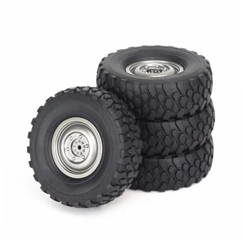 RC Auto Reifen Kompatibel Mit MN D90 Für MN98 Für MN99S Für WPL C14 C24 C34 B14 B24 Für LDRC P06 RC-Autoteile-Zubehör, 4 Stück, 72 Mm, Weiches Reifenrad von QWHTYO
