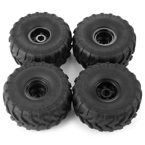 RC Auto Reifen Kompatibel Mit TRX-4M 1/18 Für Axial Für SCX24 Für FMS 1/24 RC-Autoteile, 4-teiliger Gummischlamm, All-for-Terrain-Reifen, Kunststofffelgen RC Auto Reifen Kompatibel Mit TRX-4M 1/18 Für Axial Für SCX24 Für FMS 1/24 RC-Autoteile, 4-teiliger Gummischlamm, All-for-Terrain-Reifen, Kunststofffelgen von QWHTYO