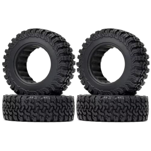 RC Auto Reifen Kompatibel Mit TRX4 Für Axial Für SCX10 90046 90047 Für MST Für Jimny D90 D110 1/10 RC Crawler Autoteile 1,9 Zoll 90 Mm Gummiradreifen(4pcs) von QWHTYO