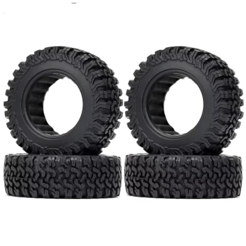 RC Auto Reifen Kompatibel Mit TRX4 Für Axial Für SCX10 90046 90047 Für MST Für Jimny D90 D110 1/10 RC Crawler Autoteile 1,9 Zoll 90 Mm Gummiradreifen(4pcs) von QWHTYO