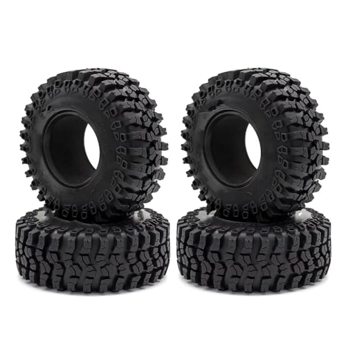 RC Auto Reifen Kompatibel Mit TRX4 Für TRX-6 Für Axial Für SCX10 90046 1/10 RC Crawler Autoteile 2,2 Zoll Schlammgreifer-Gummireifen 125 * 48 Mm Radreifen von QWHTYO