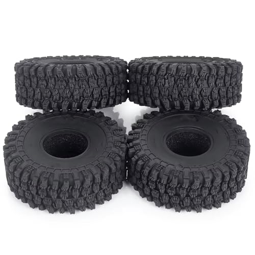 RC Auto Reifen Kompatibel Mit TRX4-M Für Bronco Für Defender 1/18 RC Crawler Autoteile 4 Stück 64 X 24 Mm/65 X 20 Mm Reifen Aus Weichem Gummi RC Auto Reifen Kompatibel Mit TRX4-M Für Bronco Für Defender 1/18 RC Crawler Autoteile 4 Stück 64 X 24 Mm/65 X 20 Mm Reifen Aus Weichem Gummi von QWHTYO