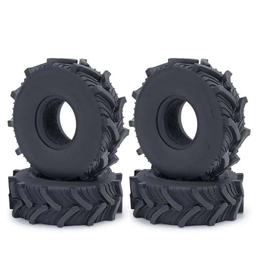 RC Auto Reifen Kompatibel Mit TRX4M Für Axial Für SCX24 1/18 1/24 RC Crawler Autoteile 1,0 Zoll Schlamm Für Geländeradreifen Gummireifen 54/62 Mm(B 24x62x20mm) von QWHTYO