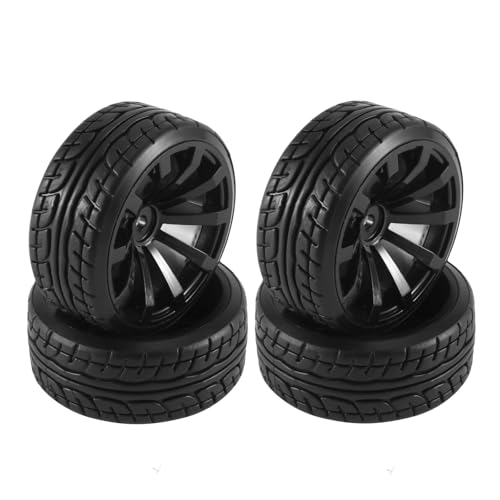 RC Auto Reifen Kompatibel Mit Tamiya Für TT01 Für TT02 XV01 PTG-2 Für Kyosho Für HPI 1/10 RC-Auto Auf Der Straße Drift Autoteile Reifenräder Hartplastik 65 Mm von QWHTYO