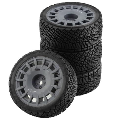 RC Auto Reifen Kompatibel Mit Tamiya Für TT01 Für TT02 XV01 TA06 PTG2 Für HPI Für KYOSHO WR8 Für HSP 1/10 RC-Auto-Upgrades Teile Reifen Kunststoffrad(Gray) von QWHTYO
