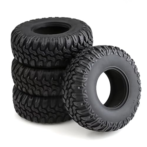 RC Auto Reifen Kompatibel Mit Traxxas Für TRX4 D90 Für Axial Für SCX10 Für Redcat 1/10 RC Crawler-Autoteile 4 Stück, 105 Mm, 1,9 Gummireifen, Radreifen von QWHTYO