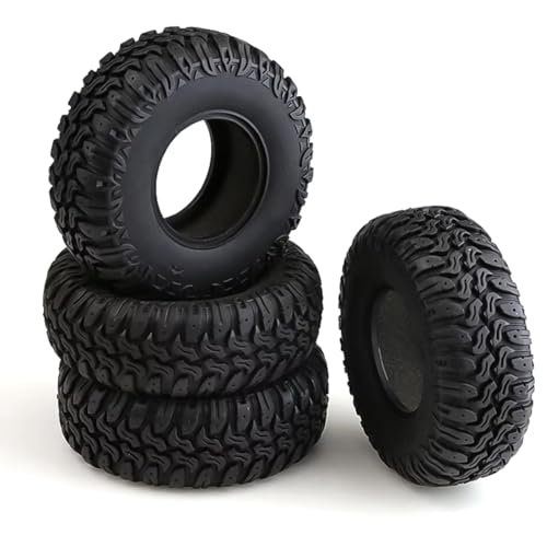 RC Auto Reifen Kompatibel Mit Traxxas Für TRX4 D90 Für Axial Für SCX10 Für Redcat 1/10 RC Crawler-Autoteile 4 Stück, 105 Mm, 1,9 Gummireifen, Radreifen RC Auto Reifen Kompatibel Mit Traxxas Für TRX4 D90 Für Axial Für SCX10 Für Redcat 1/10 RC Crawler-Autoteile 4 Stück, 105 Mm, 1,9 Gummireifen, Radreifen von QWHTYO