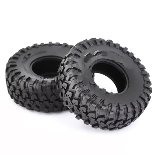 RC Auto Reifen Kompatibel Mit Trxs Für TRX4 Für TRX-6 Für Axial Für SCX10 90046 1/10 RC-Crawler-Autoteile, 1/2/4 Stück, 2,2-Zoll-Reifen, 130 Mm Gummiradreifen(2pcs) von QWHTYO