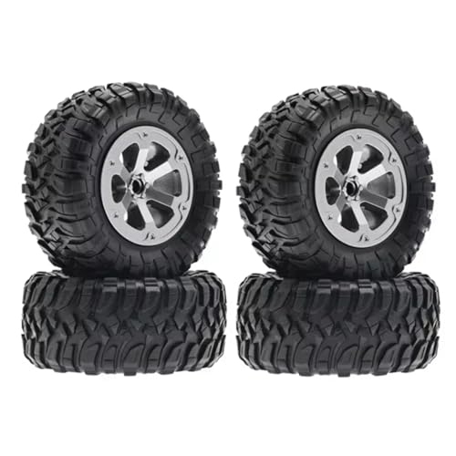 RC Auto Reifen Kompatibel Mit WPL C14 C24 B24 B36 Für MN D90 Für MN-90 Für MN99S FY003 FY004 RC-Auto-Upgrade-Teile Zubehör 4-teilig 73 Mm Reifenrad von QWHTYO