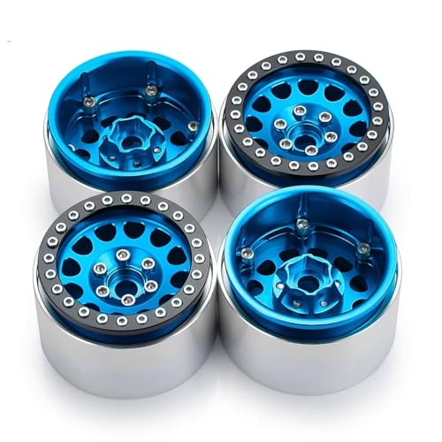 RC Auto Reifen Kompatibel Mit Wraith 90048 Für Axial Für SCX10 90046 Für TRX4 D90 D110 1/10 RC Crawler Autoteile 1,9 Zoll Beadlock-Radnabenfelge 35 Mm(4pcs) von QWHTYO