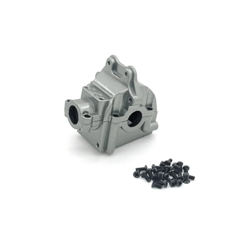 RC Cars Teile Für WLtoys 144001 144010 144002 124019 124018 1/14 4WD RC Auto Metall Vorne Hinten Welle Box Shell Auto Upgrade Ersatzteile(Grey Box) von QWHTYO