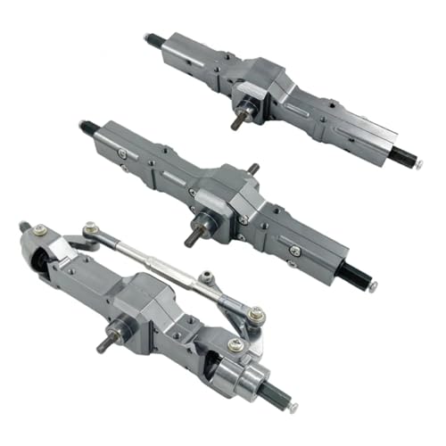 RC Cars Teile Für WPL C14 C24 B14 B24 B16 B36 1/16 RC Auto Truck Für Rock Crawler Trucks Metall Vorne/Mitte/Hinten Brücke Achse Getriebe Box Teile(Titanium 6WD) von QWHTYO