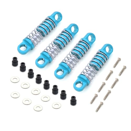 RC Cars Teile Für Wltoys P929 P939 K979 K989 K999 K969 1/28 RC Auto Sare Teile Metall Stoßdämpfer Lenkung Cup CVD Für Schaukel Arm Upgrade Anzug(Blue Shock Absorber) von QWHTYO