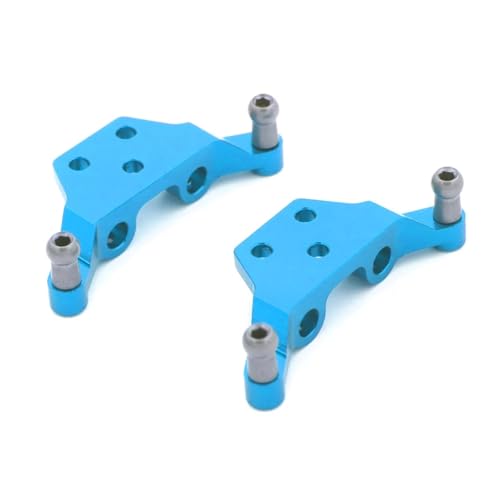 RC Cars Teile Für Wltoys P929 P939 K979 K989 K999 K969 1/28 RC Auto Sare Teile Metall Stoßdämpfer Lenkung Cup CVD Für Schaukel Arm Upgrade Anzug(Blue Shock Mount) von QWHTYO