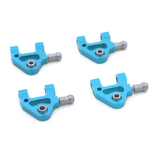 RC Cars Teile Für Wltoys P929 P939 K979 K989 K999 K969 1/28 RC Auto Sare Teile Metall Stoßdämpfer Lenkung Cup CVD Für Schaukel Arm Upgrade Anzug(Blue Swing arm) von QWHTYO