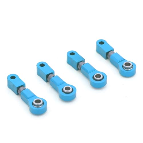 RC Cars Teile Für Wltoys P929 P939 K979 K989 K999 K969 1/28 RC Auto Sare Teile Metall Stoßdämpfer Lenkung Cup CVD Für Schaukel Arm Upgrade Anzug(Blue Upper arm) von QWHTYO