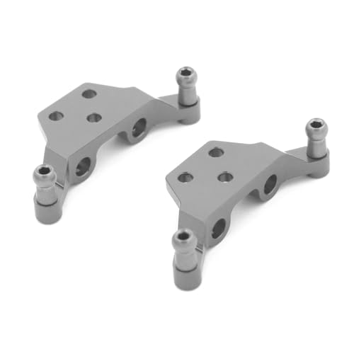 RC Cars Teile Für Wltoys P929 P939 K979 K989 K999 K969 1/28 RC Auto Sare Teile Metall Stoßdämpfer Lenkung Cup CVD Für Schaukel Arm Upgrade Anzug(Gray Shock Mount) von QWHTYO