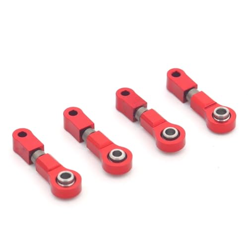 RC Cars Teile Für Wltoys P929 P939 K979 K989 K999 K969 1/28 RC Auto Sare Teile Metall Stoßdämpfer Lenkung Cup CVD Für Schaukel Arm Upgrade Anzug(Red Upper arm) von QWHTYO