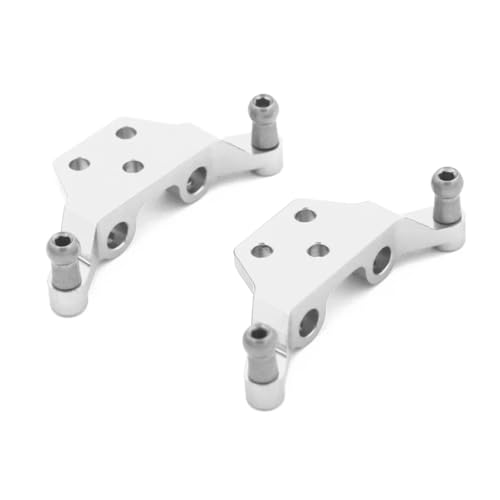 RC Cars Teile Für Wltoys P929 P939 K979 K989 K999 K969 1/28 RC Auto Sare Teile Metall Stoßdämpfer Lenkung Cup CVD Für Schaukel Arm Upgrade Anzug(Silver Shock Mount) von QWHTYO