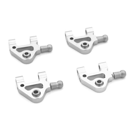 RC Cars Teile Für Wltoys P929 P939 K979 K989 K999 K969 1/28 RC Auto Sare Teile Metall Stoßdämpfer Lenkung Cup CVD Für Schaukel Arm Upgrade Anzug(Silver Swing arm) von QWHTYO