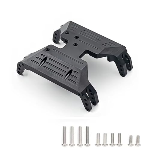 RC Cars Teile Kompatibel Mit Axial Für Capra UTB10 1/10 RC Crawler Autoteile Metall Für Chassis-Unterfahrschutz Mittelgetriebe Getriebehalterungsbasis(Black) von QWHTYO