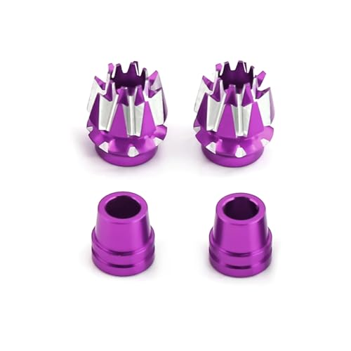 RC Cars Teile Kompatibel Mit Flysky Für Jumper T18 T16 Für Futaba DX6 DX7S DX8 RC-Auto-Upgrade-Zubehörteile Metall M3-Stick-Enden(Purple) von QWHTYO