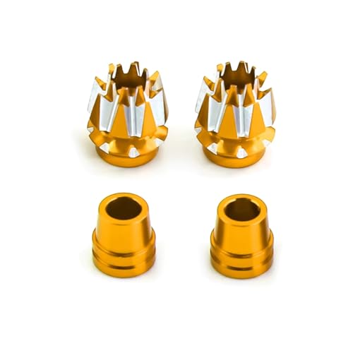 RC Cars Teile Kompatibel Mit Flysky Für Jumper T18 T16 Für Futaba DX6 DX7S DX8 RC-Auto-Upgrade-Zubehörteile Metall M3-Stick-Enden(Yellow) von QWHTYO