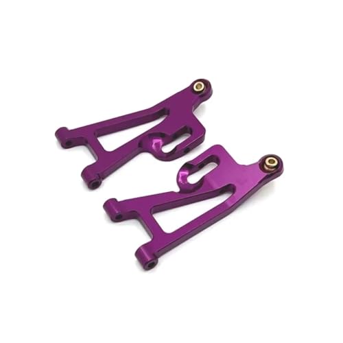 RC Cars Teile Kompatibel Mit MJX Für Hyper Go 14209 14210 1/14 RC-Auto-LKW, Verbesserte Teile, Zubehör, Aluminiumlegierung, Vorne Für Schwinge(Purple) von QWHTYO
