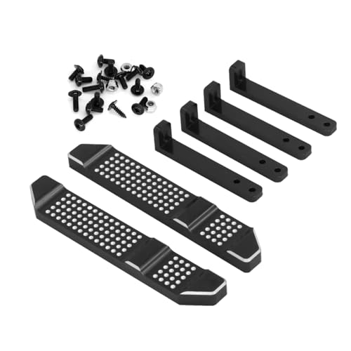 RC Cars Teile Kompatibel Mit MN D90 D91 D96 Für MN98 Für MN99S 1/12 RC-Auto-Upgrade-Teile Zubehör 2 Stück Metall Für Rock Sliders Seitenpedal(Black) von QWHTYO