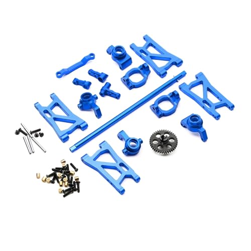 RC Cars Teile Kompatibel Mit Remo Für Hobby 1621 1631 1651 RC-Auto-Upgrade-Teile Metall-Lenkblock C-Hub-Träger Lenkung Montage Querlenker(Blue) von QWHTYO