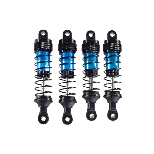 RC Cars Teile Kompatibel Mit SCY 16101 16102 Pro Für Wltoys 124008 144001 124017 Für MJX Für Hyper Go 16207 16208 16210 RC-Autoteile Stoßdämpfer(Blue,77mm and 80mm) von QWHTYO