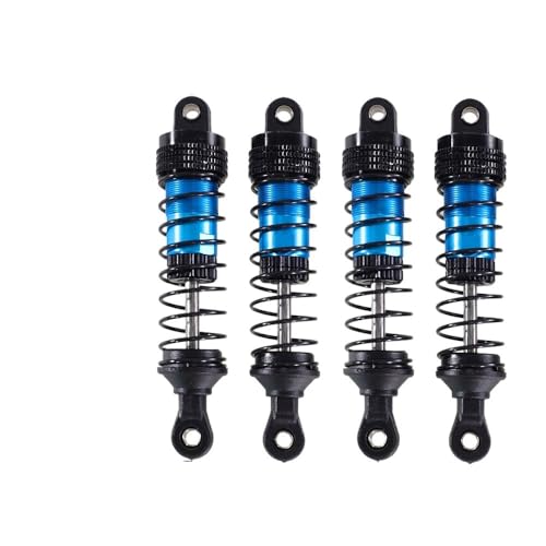 RC Cars Teile Kompatibel Mit SCY 16101 16102 Pro Für Wltoys 124008 144001 124017 Für MJX Für Hyper Go 16207 16208 16210 RC-Autoteile Stoßdämpfer(Blue,80mm) von QWHTYO