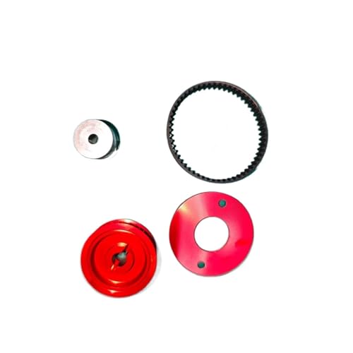 RC Cars Teile Kompatibel Mit Tamiya Für TT02 1/10 RC-Auto-Upgrade-Teile. Geräuscharmer Riemenantrieb, 16T 40T, Getriebezahnradsystem(Red) von QWHTYO