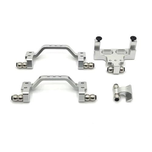 RC Cars Teile Kompatibel Mit WPL C64 1/16 RC-Auto-Upgrade-Modifikation, Ersatzteile, Zubehör, Metall-Verbindungsstangenhalterung(Silver) von QWHTYO