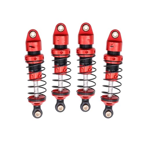 Stoßdämpfer RC Car Kompatibel Mit ARRMA Für Granite Für Grom KYX Für Racing, 1/18 RC Crawler CarUpgrades Teile Zubehör, 59 Mm Aluminium-Stoßdämpfer(4pcs) von QWHTYO