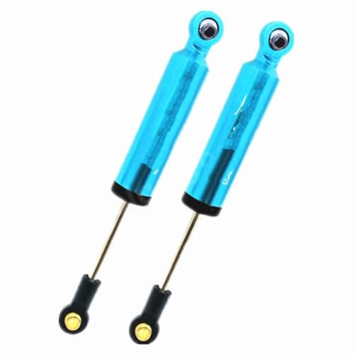 Stoßdämpfer RC Car Kompatibel Mit AXIAL Für SCX10 Für TRX4 1/10 RC Crawler Autoteile 2 Stück 100 Mm Aluminium-Ölstoßdämpfer Dämpfer Intern Für Feder(Blue) von QWHTYO
