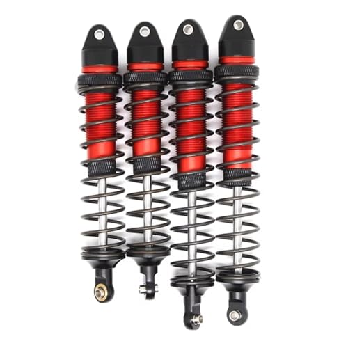 Stoßdämpfer RC Car Kompatibel Mit Arrma Für Granite Für Senton Big Für Rock Für Vorteks 1/10 RC-Autoteile, 4-teiliger Metall-Stoßdämpfer Vorne Und Hinten von QWHTYO