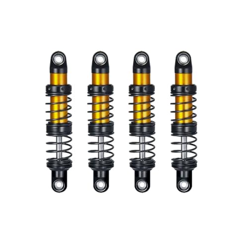 Stoßdämpfer RC Car Kompatibel Mit Axial Für SCX10 90046 Für TRX-4 1/10 RC Crawler Autoteile 4 Stück 70 Mm Metallöl Stoßdämpfer Dämpfer(80mm 4Pcs) von QWHTYO