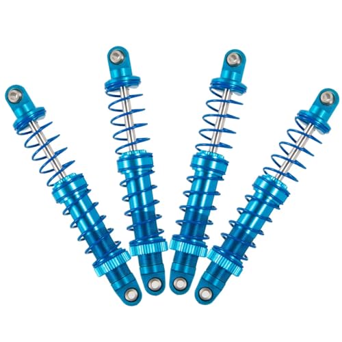 Stoßdämpfer RC Car Kompatibel Mit Axial Für SCX10 Für TRX4 1/10 RC Crawler Car Upgrade-Teile 90 Mm Metallstoßdämpfer Einstellbarer Öldämpfer(90mm 4pcs) von QWHTYO