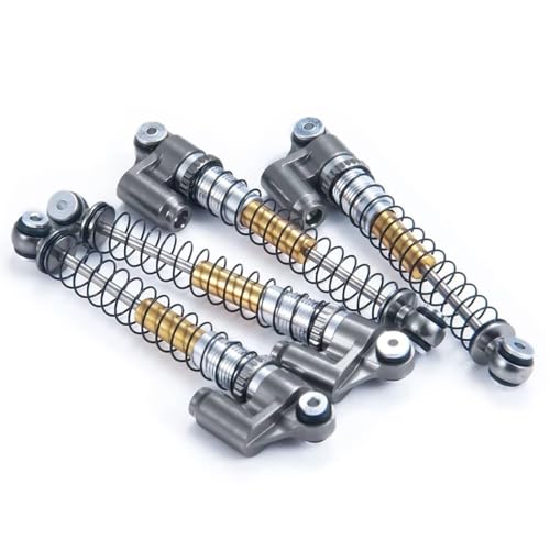 Stoßdämpfer RC Car Kompatibel Mit Axial Für SCX24 Für Deadbolt Für Wrangler Für Gladiator 1/24 RC-Autoteile 43 Mm Stoßdämpfer Aus Metalllegierung(Gray) von QWHTYO