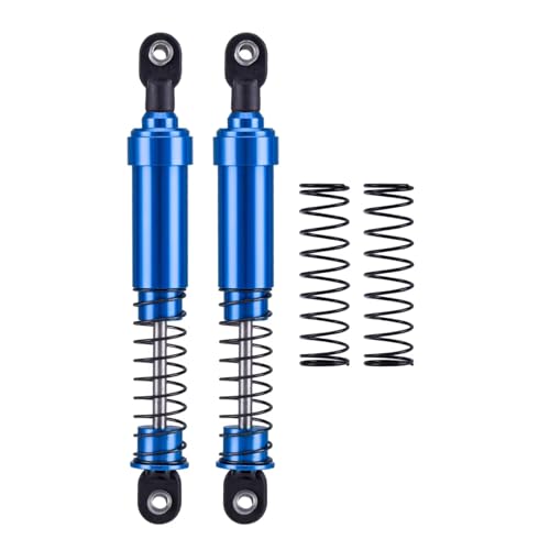 Stoßdämpfer RC Car Kompatibel Mit LCG Für SCX10 Für TRX4 Für Gamde 1/10 RC Crawler Car Aluminium Big Bore Stoßdämpfer 75mm Öldämpfer(Blue,115mm) von QWHTYO